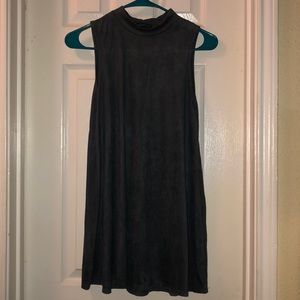 Suede High neck shirt